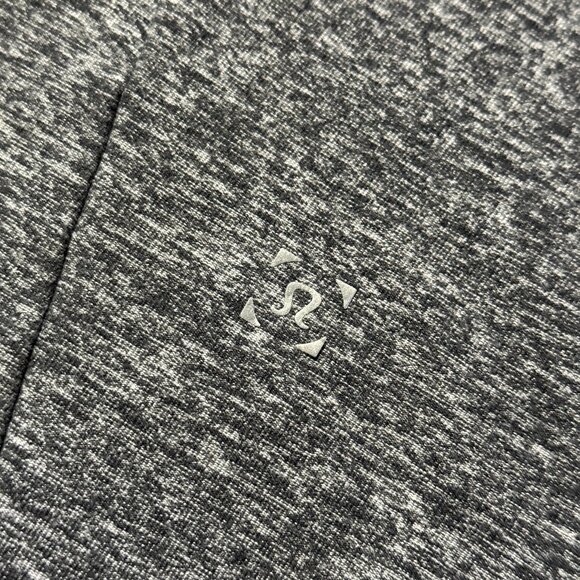 Lululemon Men's Surge Warm 1/2 Zip - Black/White - Picture 5 of 8